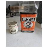 Old tobacco cansBox truck