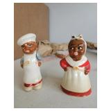 Salt and pepper shakers ladies bow is
