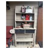 Outdoor Wood Shelf ( No Contents )     (outside