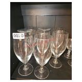 (8) Footed Beer Glasses (china hutch)