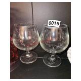 (2) Brandy Snifters (china hutch)