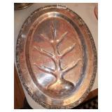 Silver plated platter (dining room)