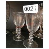 (3) Cordial Glasses (china hutch)