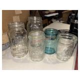 Little Lot of Canning jars   (Garage Tables_)