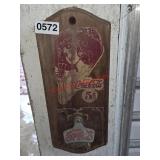 Coca Colla Beer Opener Wood Wall hang VTG