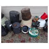 Large Gardening Pots lot must take all  (Outside