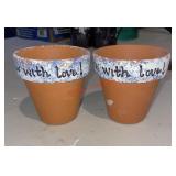 Little planter pots (garage)