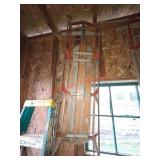 Vtg Wood snow sled  (greenhouse)