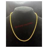 Thick Gold toned Necklace   (jewelry garage)