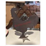Cut Metal Rooster Silhouette          (Garage