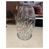 Heavy Weight Cut Glass Vase         (Garage