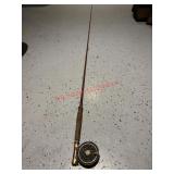 Vtg Pflueger Medalist Reel with pole See Damage