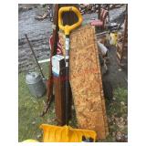 Snow Shovel and Wood lot ( Outside outback