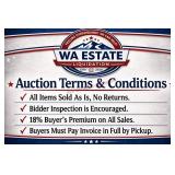 Auction Terms & Conditions: Please Read