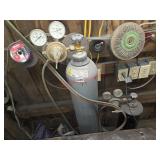 oxy-acetylene torch and Hose reel set up