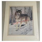 Wolf framed photo(garage)
