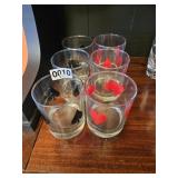 6 Playing Card Cups (china hutch)