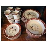 Royal Seasons Stoneware Set (china hutch)