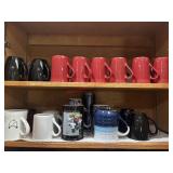 TWO Shelf Mug Lot                  (kitchen)