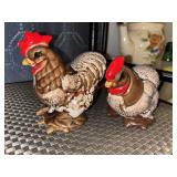 Two Chicken Figure Decor              (box Truck)