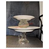 Home made two tier Plate Snack Tray