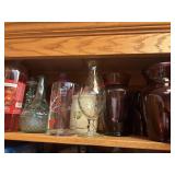 Shelf Lot of Vases and more       (Laundry room)