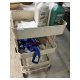 Rolling Cart with Lubricants