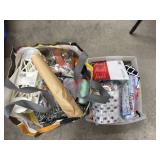 Sewing supplies (garage side room)