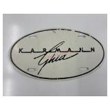 vintage Karmann Ghia German oval vanity license