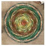 Green other colors Circle rug (master bedroom)
