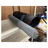 Wire mesh and landscaping fabric