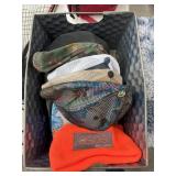 Lot of used hats (garage side room)