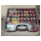 Garage organizer with contents