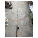 Vintage two man pole saw broken tip