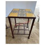 Metal and Tile Accent Table          (Living