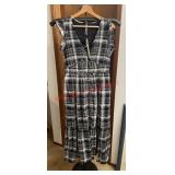 Anthropologie Peregrine Midi Dress in a plaid