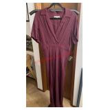 burgundy Reformation Dress size M (master closet)