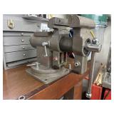 Heavy duty bench vise (garage side room)