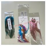 Feather earring lot (master bedroom)