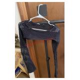 Garage brand open-stitch, jet black crochet