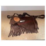 Deer hide purse (master closet)