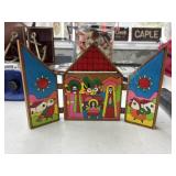 Salvadoran folk art nativity triptych (garage