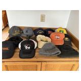 Large Lot of Ball Caps and Beanies