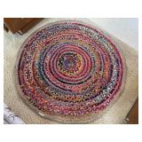 Woven Boho Rug            (Sunroom)
