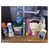 Under Sink Chemicals/ Kitchen lot most are full