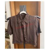 Brown Half shirt button down size small (master