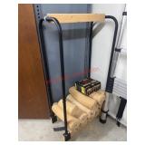 Wood Rack with Fire Starter logs