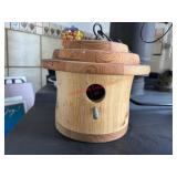 unique wood bird house          (Dining Room)