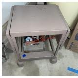 Rolling metal work table (garage)