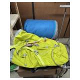 Nice Northface Sleeping bag and two hiking packs